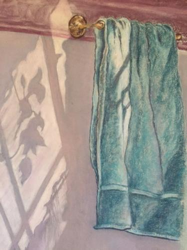 img-2094"Bath" Pastel on Canvas 