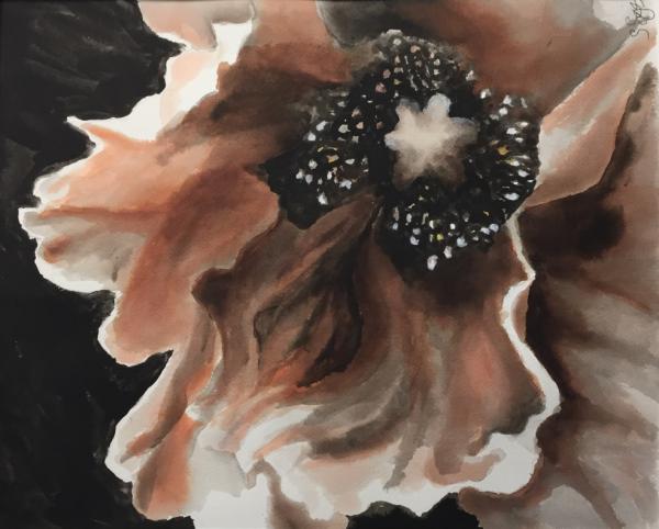 "Sunlight Glow" Ink with Gouache